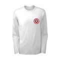 Captain America Logo Printed Cotton T shirt Full Sleeves Round Neck Casual Wear Best Quality T-Shirts For Men. 