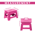 Folding Step Stool Holds Up to 136 Kg - Lightweight Plastic Foldable Step Stool for Kitchen, Bathroom & Living Room. 