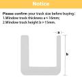4 Sets Adjustable Sliding Window Locks Stop Aluminum + plastic Door Frame Security Lock with Keys Home Office Safety window Lock. 