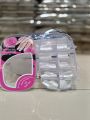 False Nails, 100pcs Light Pink Artificial Nails, Peach Color Nails, Milky Square Shape. 