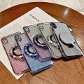 Gradient Glitter CD Ring Case For MOTOROLA Moto G73 G53 G23 G13 G82 G84 G54 G72 G62 G52 G42 G32 G31 G41 G22 G60S G60 Soft Cover. 