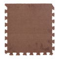 10Pcs Plush Foam Floor Mat Soft Thick Split Joint Interlocking Plush Foam Rug for Children Room Floor. 