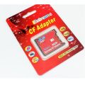 New SD to CF Card Sleeve Supports Wireless WIFI SD Card Type i Adapter SLR Camera Red. 