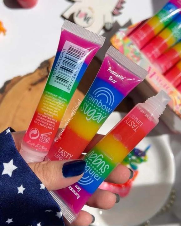 Romantic%20Bear%201-Pcs%20Rainbow%20Lip%20Balm%20Delicious%20Shiny%20Glitter%20Lip%20Gloss%20LC-611%20-%20Image%203