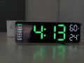 Large Digital Wall Clock With Remote Control Temperature Date Week And Display Timer Countdown Table Clock Wall And Dual Alarm. 