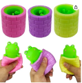 Squeeze Toys 1Pcs, pack of 2pcs, pack of 3pcs Fidget Frog Tree Stump Cup Squeeze Toys Sensory Squishy Toys for Boys Girls Funny Party Favors Stress Relief Home and Office Use Ball for Adult Autism ADHD. 