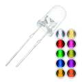 Pack of 50pcs - LED Light Emitting Diode 5mm- White Green Yellow Blue Red Orange LED Bulbs. 