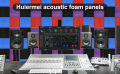 Acoustic Foam Panels Fireproof Sound Absorbing Panels Studio Foam Wedges for Walls 2" X 12" X 12" 12 Pack Black. 