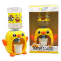 Mini Cute Simulation Duck Water Dispenser Toy Drinking Fountain Educational Play For Children. 