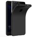 Huawei P10 Plus Matte Black Soft Silicon Back Cover Case. 