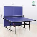 International Standard Foldable Table Tennis Table Standard Size 9'x5' with Locking Wheels, Net, Rackets Set and Balls. 