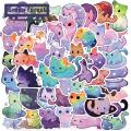Cat Laptop Decals 50pcs Cute Cat Cartoon Sticker Set Waterproof Laptop Decals for Diy Decoration Clear Printing Buyer's Favorite Cartoon Cat Stickers. 