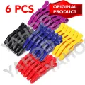 6pcs Professional Matte Sectioning Clips Clamps Hairdressing Salon Hair Grip Crocodile Hairdressing Hair Style Barbers Clips. 