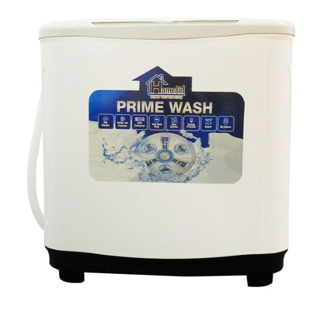 Homeaid12Kg Twin Tub HA-9077 Semi Automatic Washing Machine - Multicolor