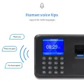 Imported Professional Biometric Fingerprint Time Attendance Machine Clock Recorder Employee Digital Electronic English Voice Reader Machine . No Need Software.. 