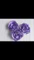 satin silk flowers/artificial handmade flowers-pack of 6. 