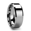 Dongguan tungsten silver woman ring 8mm high polished tungsten ring made in china. 