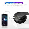 P47 Wireless Bluetooth Foldable Headset With Microphone 5.0+EDR Wireless Headphones With AUX / FM Radio / SD Card Slot. 