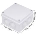 4x4 Inch / 6x4 Inch Waterproof Junction Box for CCTV Supply. 