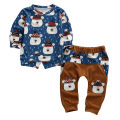 Toddler Baby Clothes Set, Boys Girls Autumn Long Sleeve Top Printed Long Pants Outfit. 