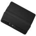 Samsung Galaxy Z Fold 3 Leather Flip Cover 5G Black. 