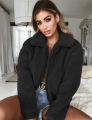 Women's Ladies Warm Teddy Bear Fleece Tops Jacket Zip Up Oversize Outwear Coats. 