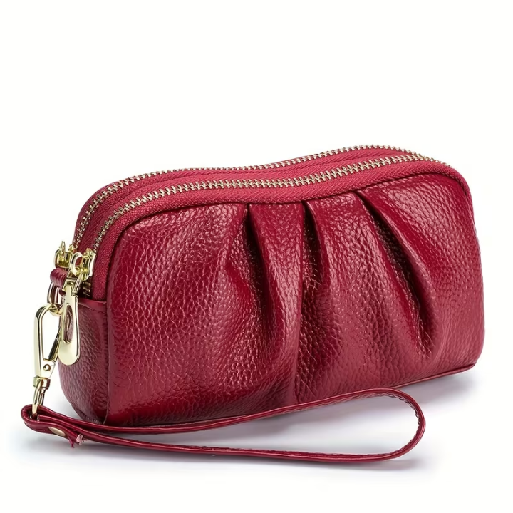 Elegant%20Genuine%20Leather%20Handheld%20Bag%20%E2%80%93%20Women%E2%80%99s%20Dual%20Zipper%20Wallet%20for%20Phone%20&%20Essentials%20-%20Image%204