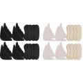 OIMG 4 Pairs Of Shoe Padding And 4 Pairs Of Heel Grip Padding  Adjustable Shoe Pads  Soft Sponge  Big Toe Plug  Foot Support Pad  Men'S And Women'S Lightweight Flat Sneakers  Black. 