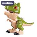 Green forest Deformation Robot Toy Tyrannosaurus Rex Robot Transforming Dinosaur Model. 