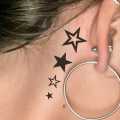 2 sheet Waterproof Temporary Tattoo Sticker Star new design tattoo stickers fake tattoo for kid man woman and girl. 