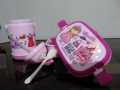 Ben Ten , Barbee , Minions, Angry Bird  Double Layer Kids School Lunch Box with Spoon And Water Bottle 500. 