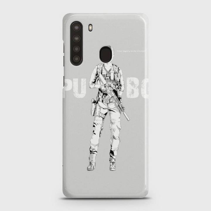 Samsung Galaxy A21 Cover - SkinLee HQ Hard Case - PUBG Lady Warrior - SKINLEE-523-1-654-455