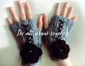 Handmade Gloves Crochet Beautiful Design. 