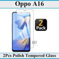 2 Pack - A16 Tempered Screen Guard For Oppo A16. 