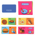 PinShang High-contrast 3d Baby Cloth Book Folding Animal Digital Cognition English Early Education. 