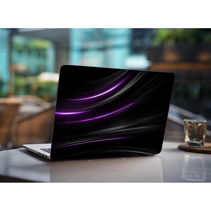 Pink and white time lapse digital wallpaper, purple, gray, simple Laptop Notebook Skin Sticker Cover Art Laptop Skin Fits 13.3" 14" 15.6" 16"