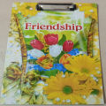 Clip Board for Exam and Other Purpose - Random Color & Deign Art # SS-L W/C CB - 0001. 