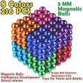 216 pcs 5mm Magnet Balls (Multi) Magic Bead 3D Puzzle Ball Sphere Magnetic Buckyballs. 