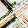 Self Adhesive Wallpaper Marble Stickers Waterproof Heat Resistant Kitchen Countertops Furniture Table Cupbord Wall Paper. 