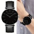 Hannah Martin Men's Watch, Ultra-thin 6.9mm Simple Dial Japanese Movement Fashion Business Quartz Watch, Ideal choice for Gifts. 