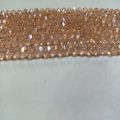 Peach colour crystal stone 4mm size tyre cutting shape for sale in very reasonable price.. 