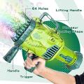 32 Holes Dinosaur Bubble Machine For Kids, Rocket Bubble Blower. 