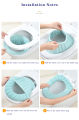 Bathroom Toilet Seat with Handle Closestool Washable Soft Winter Warmer Mat Pad Cushion O-shape Toilet seat Bidet Covers. 