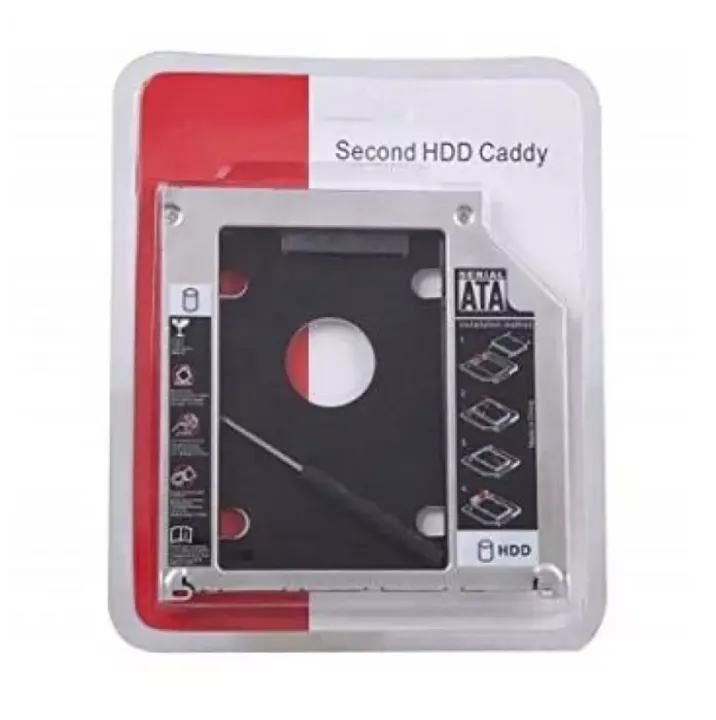 Aluminum%202nd%20Second%20Hdd%20Caddy%209.5mm%20SATA%20CD/DVD%20Drive%20Slot%20(for%20SSD%20and%20HDD)%20-%20Image%204