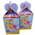 BABY SHARK THEME GOODY BOXES PACK OF 10 FAVOR BOXES. 