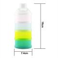 1PC 4/3 Layers Travel Snack Powder Baby Milk Storage Container for Milk Powder Milk Storage Container. 