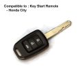 New Honda City 2022 TPU Key Cover Black-Gold. 