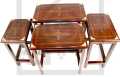 Chinyoti Solid Sheesham Wood Table Set of 4(Coffee table Serving table , Furniture Wooden). 