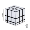 High Quality Mirror Cube 3x3 Silver Stickerless Fast Speed Magic Cube for Kids Early Learning Toys - 3x3 Mirror Cube Puzzle. 