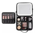 Professional Portable Makeup Cosmetics Travel Makeup Artist Storage Bag With Compartment for Cosmetics Makeup Brushes Toiletry Travel Bag Organizer. 
